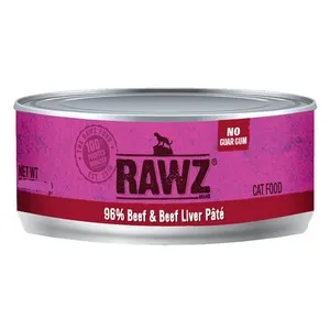 18/3oz Rawz 96% Beef & Liver Cat Can - Items on Sale Now